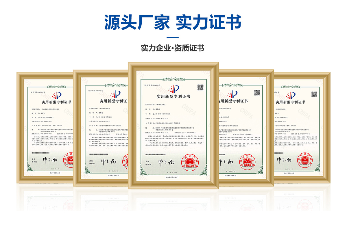 汇思德环形导轨厂家相关专利证书