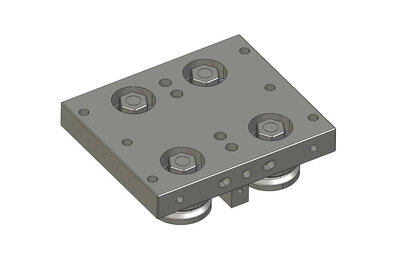 Slider seat for 25 series V-shaped ring guide rail